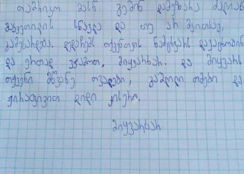 მიყვარს თქვენი მწვანე თვალები, გაშლილი თმები და ჟირაფივით დიდი კისერი – მოსწავლის წერილი მასწავლებელს