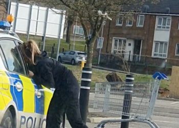 საპატრულო პოლიციის თანამშრომლები ერთმანეთს 20 წუთის მანძილზე კოცნიდნენ – ფოტო სოციალურ ქსელში მოხვდა