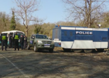 რიონის ხეობაში პოლიციაა მობილიზებული, მიყვანილია წყლის ჭავლის მანქანა