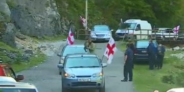 „ნამახვანჰესის“ მოწინააღმდეგეები ცაგერში აქციას მართავენ