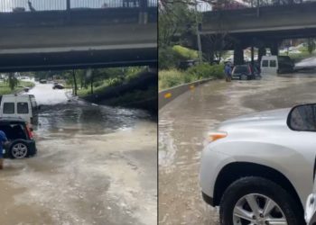 (ვიდეო) – დატბორილი ქუჩები სამგორში