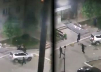 (ვიდეო) – “ქურდული გარჩევა” და სროლა შუა ქალაქში – სისხლიანი დაპირისპირების კადრები