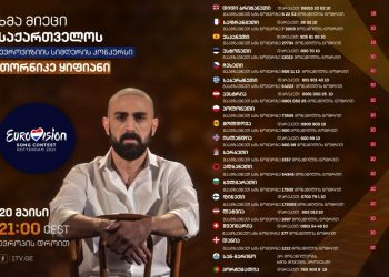თორნიკე ყიფიანი დღეს ევროვიზიის მეორე ნახევარფინალში იმღერებს