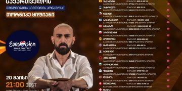 თორნიკე ყიფიანი დღეს ევროვიზიის მეორე ნახევარფინალში იმღერებს