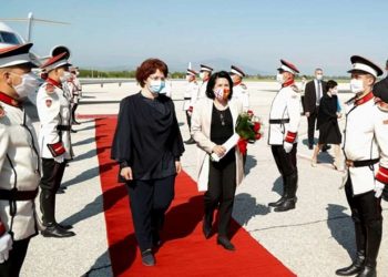 სალომე ზურაბიშვილმა ჩრდილოეთ მაკედონიაში ოფიციალური ვიზიტი დაიწყო