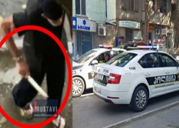 (ვიდეო) – “ორივეს ყელს გამოგჭრითო…” – რუსთავში მამაკაცი ხალხს ქუჩაში დანით დასდევდა