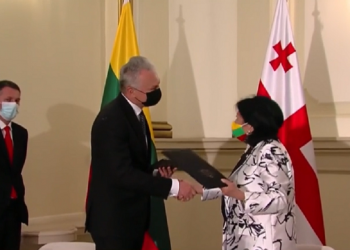 სალომე ზურაბიშვილმა და გიტანას ნაუსედამ ერთობლივ დეკლარაციას მოაწერეს ხელი