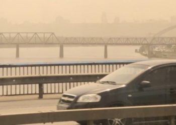 უკრაინის დედაქალაქი ქვიშის ქარიშხალმა დაფარა