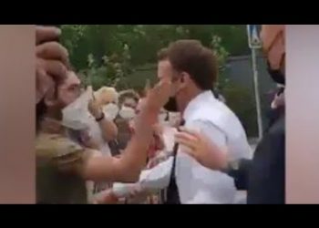 მამაკაცს, რომელმაც მაკრონს გაარტყა, პატიმრობა შეუფარდეს