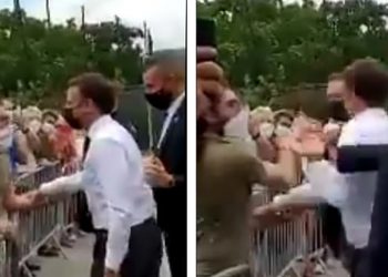 (ვიდეო) – ემანუელ მაკრონს მოსახლეობასთან შეხვედრისას სახეში დაარტყეს