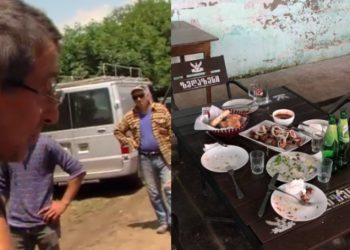 ჟურნალისტებზე თავდასხმის შემდეგ თავდამსხმელები პოლიციის ნაცვლად რესტორანში წავიდნენ