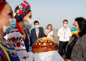 სალომე ზურაბიშვილი ოფიციალური ვიზიტით უკრაინას ეწვია