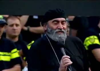 (ვიდეო) – “არ უნდა დავიბნეთ, უკან არ უნდა დავიხიოთ, უკან გზა არ არსებობს” – დეკანოზი ზაზა თევზაძე აქციაზე