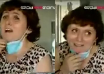 (ვიდეო) – “ჩემ ქმარს კოვიდი აქვს და…” – შსს-ს თანამშრომელი პირბადეს იხსნის და სახეში ახველებს ჟურნალისტს