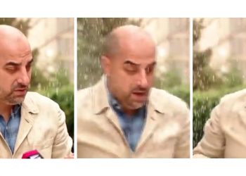 (ვიდეო) – “დააყენე ერთი ადგილი… ყ****ად ცხოვრობ” – პირდაპირ ეთერში, ჟურნალისტსა და რესპოდენტს წყალი გადაასხეს