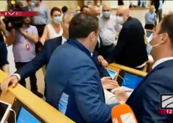 პარლამენტში გიორგი ვაშაძეს პიჯაკი შემოახიეს