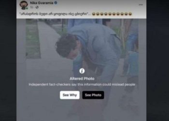 ფეისბუქმა ნიკა გვარამიას ყალბი პოსტი წაუშალა