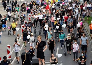 ბერლინში კოვიდრეგულაციების წინააღმდეგ მორიგი საპროტესტო აქცია გაიმართა