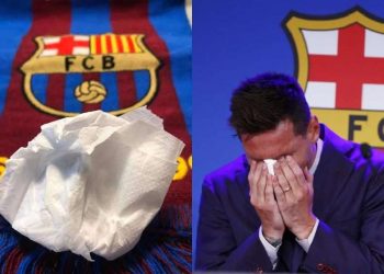 ხელსახოცი, რომლითაც ლეო მესიმ გამოსამშვიდობებელ პრესკონფერენციაზე ცრემლები მოიწმინდა, $1 მილიონად იყიდება