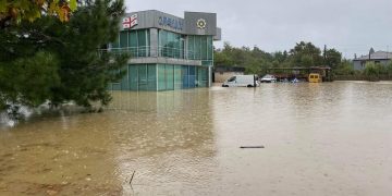 ურეკში ძლიერმა წვიმამ პოლიციის სამმართველო დატბორა