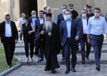 პრემიერი სამტრედიის დავით აღმაშენებლის სახელობის საკათედრო ტაძარში იმყოფებოდა