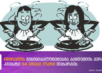 პანდემიისას იმერეთში მერიებმა სარესტორნე მომსახურებაზე 94 ათასი ლარი დახარჯეს – დეტალები