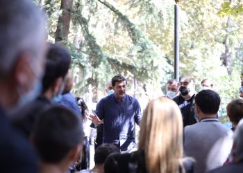 კახა კალაძე და ლევან ჯაფარიძე ზემო და ქვემო ფონიჭალის მოსახლეობას შეხვდნენ