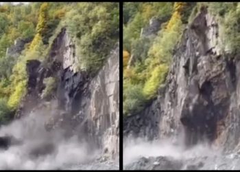 (ვიდეო) – „კალა-უშგულის მონაკვეთზე კლდე ჩამოიშალა”