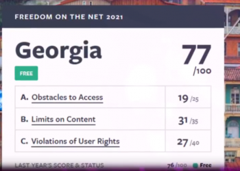 საქართველოში ინტერნეტთავისუფლების მაჩვენებელი გაუარესდა – Freedom House-ის ანგარიში