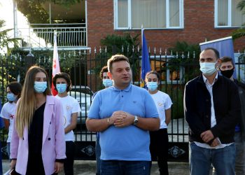 ვახტანგ გადელიას შეხვედრა სენაკში, დემურიას ქუჩის ამომრჩევლებთან