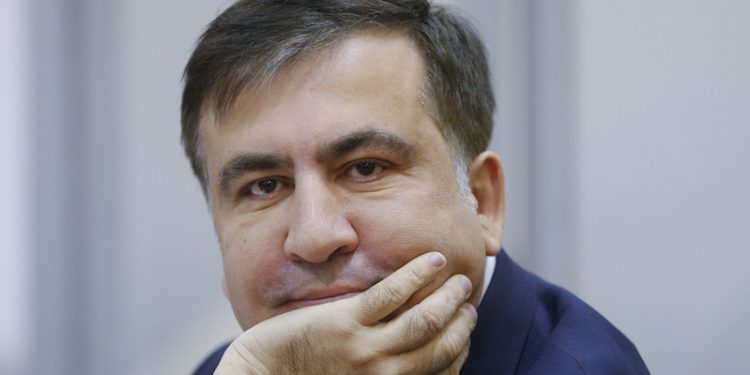 epa06414495 Former Georgian president and ex-governor of the Odessa region Mikheil Saakashvili attends a court hearing about a preventive punishment for Saakashvili at the appeal court in Kiev, Ukraine, 03 January 2018, where the trial was postponed until 11 January 2018. Saakashvili, the leader of the 'Movement of Popular Forces,' was detained in Kiev on 08 December after police discovered his whereabouts and then released by the Pecherskiy district court 11 December 2017. He was previously detained on 05 December but was freed from police custody by supporters. According to reports quoting the Prosecutor General of Ukraine Yuriy Lutsenko, Saakashvili, who is suspected of assisting a criminal organization.  EPA-EFE/SERGEY DOLZHENKO
