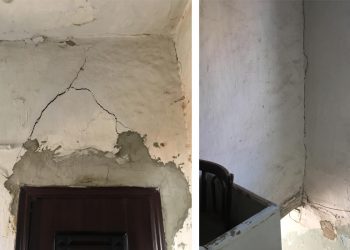 “ქალაქის ცენტრში, საყრდენ კედელში ხელით ვასობთ ლურსმანს” – ფოტოები ქუთაისიდან