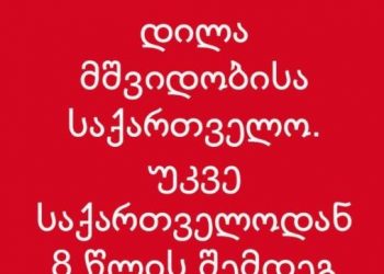“დილა მშვიდობისა საქართველო. უკვე საქართველოდან 8 წლის შემდეგ” – სააკაშვილი წერს, რომ საქართველოშია