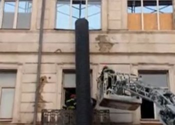 თბილისში, ხეთაგუროვის ქუჩაზე მდებარე შენობაში ჭერი ჩამოინგრა