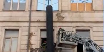 თბილისში, ხეთაგუროვის ქუჩაზე მდებარე შენობაში ჭერი ჩამოინგრა