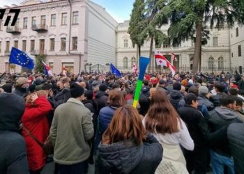 ექსპრეზიდენტის მხარდასაჭერი მსვლელობა პრეზიდენტის რეზიდენციასთან დასრულდა