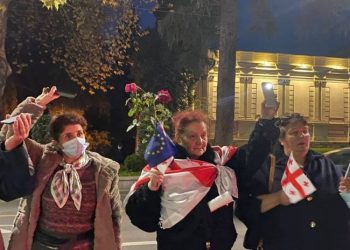 რუსთაველზე ცოცხალი ჯაჭვის აქცია დასრულდა