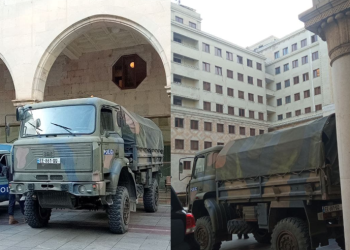 პარლამენტში მძიმე ტექნიკა შეიყვანეს