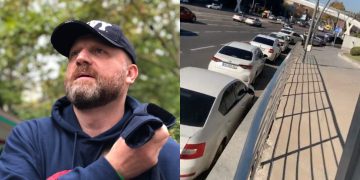 ზურა ჯაფარიძე: სებ-თან აქცია-პერფორმანსზე 2 დემონსტრანტი ვართ, მთელი ეზო პოლიციით არის სავსე