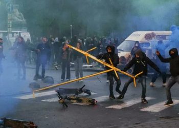 ბრიუსელში სამართალდამცავებსა და კოვიდ შეზღუდვების საწინააღმდეგო აქციის მონაწილეებს შორის შეტაკება მოხდა