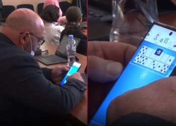 “ოცნების” დეპუტატმა სხდომაზე დომინო ითამაშა – გორი