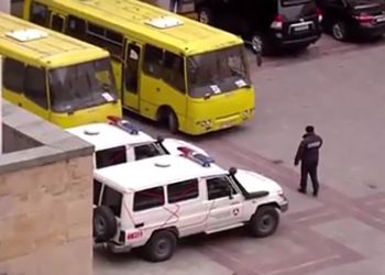 სპეცრაზმი რუსთაველზე – ვიდეო