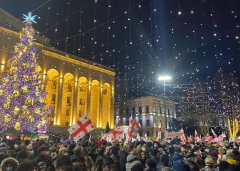 რუსთაველის გამზირი გადაკეტილია