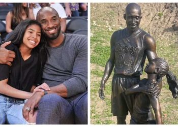 კობი ბრაიანტისა და მისი ქალიშვილის დაღუპვის ადგილას ქანდაკება დადგეს