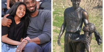 კობი ბრაიანტისა და მისი ქალიშვილის დაღუპვის ადგილას ქანდაკება დადგეს