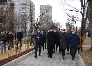 გლდანის რაიონში ე.წ. ბროწეულის სკვერი რეაბილიტირდა