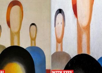 740 000 ფუნტის ღირებულების ნახატს 60 წლის დაცვამ თვალები აკლიაო და მიახატა..