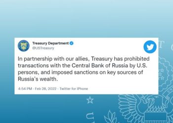 აშშ-მ ამერიკელებს აუკრძალა რუსეთის ცენტრალურ ბანკთან ტრანზაქციები – საელჩო