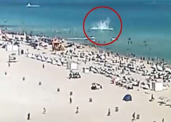 მაიამის სანაპიროსთან ვერტმფრენი ჩამოვარდა