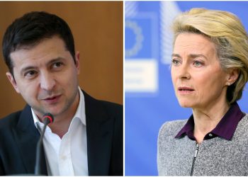ვოლოდიმირ ზელენსკი ურსულა ფონ დერ ლაიენს უკრაინის ევროკავშირში გაწევრიანებაზე ესაუბრა